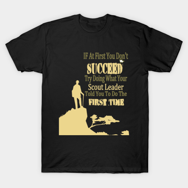 Funny Scout Leader T Shirt Cub Camping Boy Hiking Scouting Scout